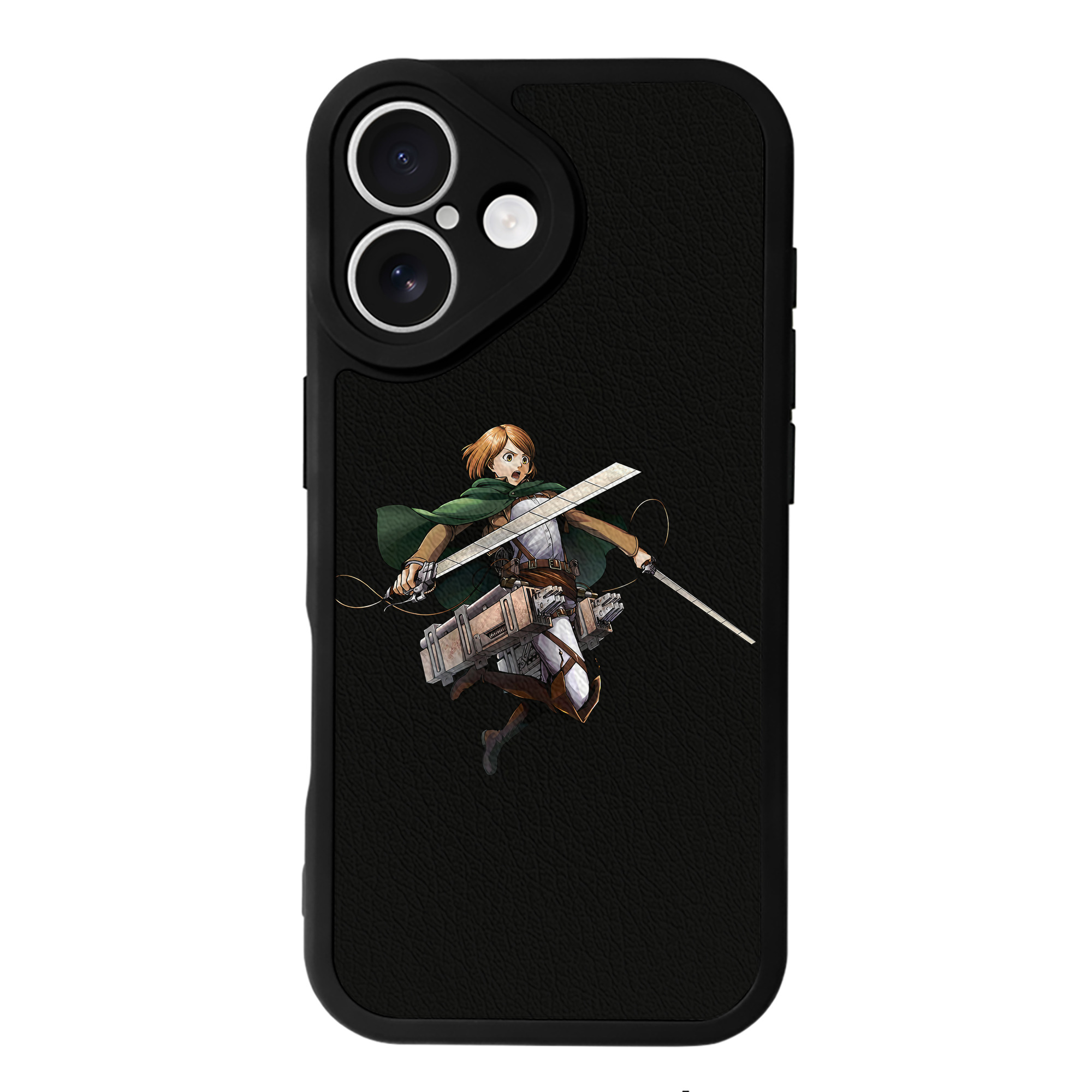 （画像用） 進撃の巨人 ペトラ·ラル Attack on Titan Petra Rall 【iPhone 16シリーズ対応】シリコンスマホケース（レザー調） 材質：シリコン
